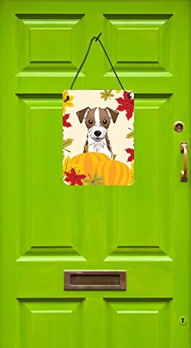 Caroline's Treasures BB2008DS1216 Jack Russell Terrier Thanksgiving Wall or Door Hanging Prints Aluminum Metal Sign Kitchen Wall Bar Bathroom Plaque Home Decor Front Door Plaque, 12x16, Multicolor - Image 2