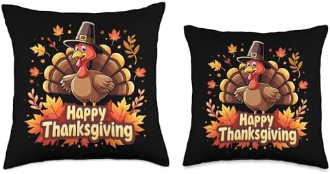 Happy Thanksgiving Autumn Throw Pillow - Image 3