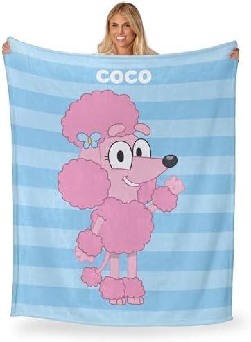 Northwest Bluey Silk Touch Throw Blanket, 50" x 60", Roll Call Coco