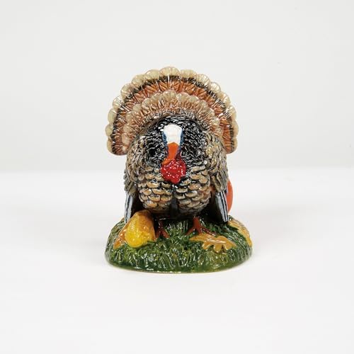 Department 56 Village Collection Accessories Thanksgiving Harvest Tom Turkey Figurine, 2.1 Inch, Multicolor
