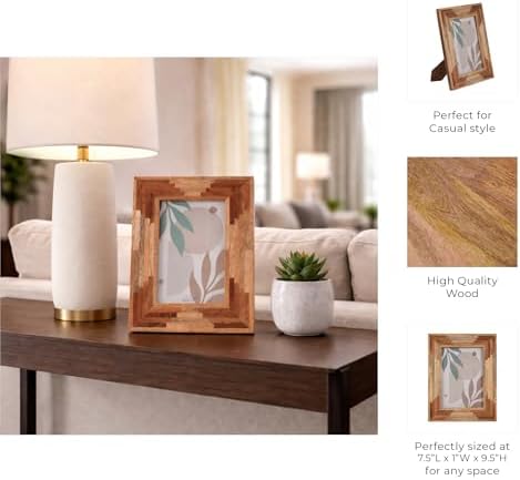 NESS AND JORD Wood, 5x7 Layers Photo Frame, Natural - Image 5