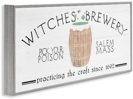 Witches Brewery Vintage Salem Sign, 10 x 24 Inch Framed Giclée Print