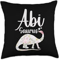 Abi Saurus Grandma Mother's Day Thanksgiving Christmas Throw Pillow by Unknown