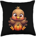 Baby Turkey Thanksgiving Turkey Thanksgiving Turkey Baby Throw Pillow by Unknown