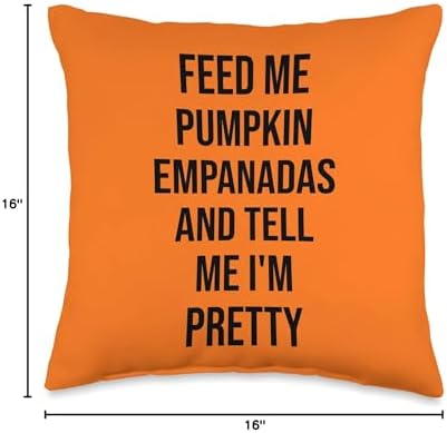 Pumpkin Empanadas Funny Thanksgiving 2022 Throw Pillow - Image 4