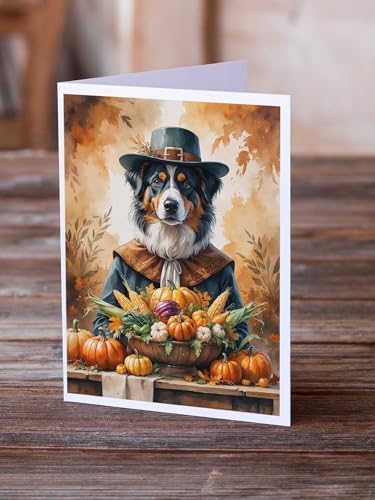 Caroline's Treasures Australian Shepherd Dogs Blank 5x7 Note Card Set of 8 - Image 2