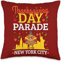 Thanksgiving Day Parade New York City Throw Pillow by Unknown