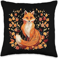 Cottagecore Fox Fall Vibes Thanksgiving Women's Graphic Throw Pillow by Unknown