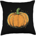 Vintage Pumpkin Autumn Harvest Fall Thanksgiving Design Throw Pillow by Unknown