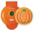 Dash Pumpkin Mini Waffle Maker, 4-Inch Nonstick Cooking Surface, Orange by Dash