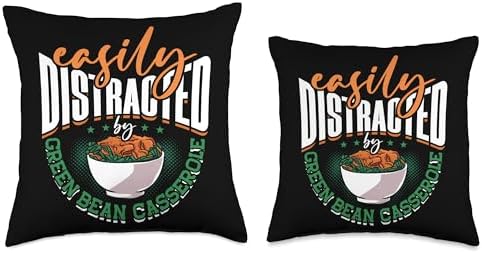 Green Bean Casserole, Funny Thanksgiving Dish Throw Pillow - Image 3