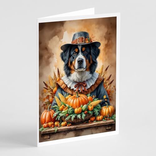 Caroline's Treasures Bernese Mountain Dog Dogs Blank 5x7 Note Card Set 8 by CarolinesTreasures