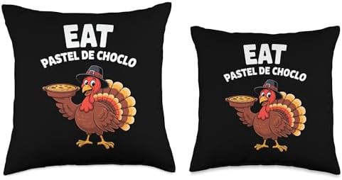Thanksgiving Turkey Eat Pastel De Choclo Throw Pillow - Image 3