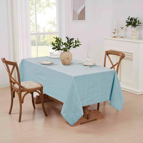 IZOD - Tablecloth, Decorative Tabletop Accessories, Holiday Home Decor (Chadwick Sky Blue, 60" x 120") - Image 3