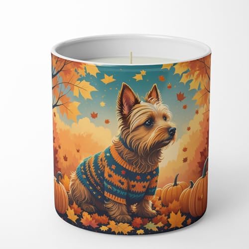 Caroline's Treasures DAC1010CDL Australian Terrier Terrier Fall Decorative Soy Candle Nature Soy Wax Essential Oil Home Decor Ideal for Bedroom Kitchen Bath Office Gift, 10 oz - Image 4