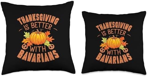 Thanksgiving is Better with Bavarians Design Throw Pillow - Image 3