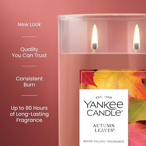 Yankee Candle Autumn Leaves Scented Candle, 20oz Large Tumbler - Image 3