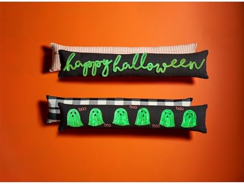 Mud Pie Halloween Glow in The Dark Rope Pillow, 35" x 7"