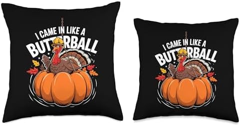 Pumpkin Design Fall Throw Pillow - Image 3