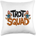 Trot Squad, Friendsgiving Squad Running Thanksgiving Throw Pillow by HadleyDesigns