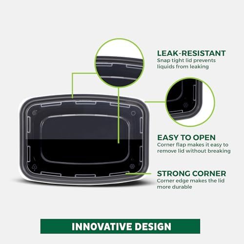 Freshware Meal Prep Containers with Lids [150 Pack] 24 oz Food Containers - Image 5