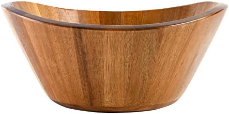 Gibson Home Sherwood 3-Piece Acacia Wood Salad Bowl Set, 32 Quart Large Serving Bowls, Natural Finish, Durable & Eco-Friendly - Image 3