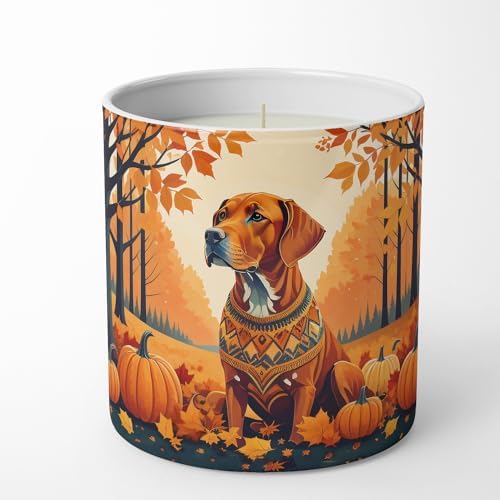 Caroline's Treasures DAC1077CDL Vizsla Fall Decorative Soy Candle Nature Soy Wax Essential Oil Home Decor Ideal for Bedroom Kitchen Bath Office Gift, 10 oz - Image 4