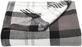 Lavish Home Oversized Throw Blanket for Couch, Gray/White Plaid, 60” x 70” by LavishHomeCollection