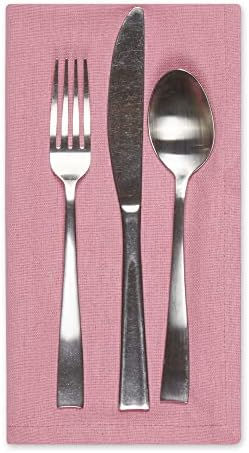 DII Solid Napkin Set Collection, 20x20, Rose, 6 Piece - Image 2