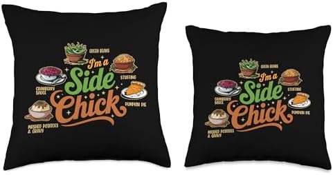 I'm A Side Chick, Grateful Thankful Blessed, Thanksgiving Throw Pillow - Image 3
