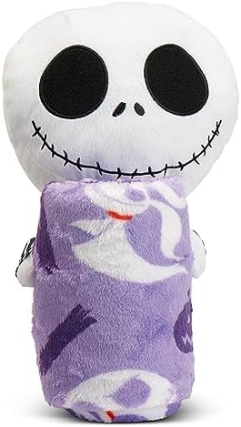 Northwest Character Hugger Pillow & Silk Touch Throw Blanket Set, 40" x 50", Nightmare Before Christmas - Nightmare Friends