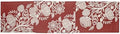 Boston International Cotton Table Runner Dining Room Tabletop Decorations for Home and Tablescapes, 72" x 13", Francis Brick by BostonInternational