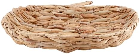 Santa Barbara Design Studio Thanksgiving Décor - Pumpkin-Shaped Woven Water Hyacinth Tray, 12" x 11", Natural - Image 2