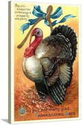 AllPosters Art.com Stretched Canvas Print Turkey and Wishbone, 24" x 36" by AllPosters