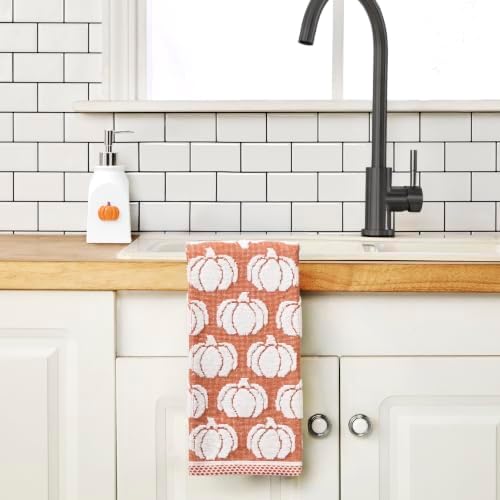SKL Home Fall/Thanksgiving Pumpkin Vine Hand Towel Set-2pc, Spice - Image 4
