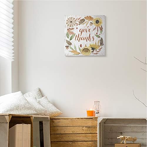 Stupell Industries Whimsical Thanksgiving, 17 x 17 Inch Canvas Wall Art - Image 3
