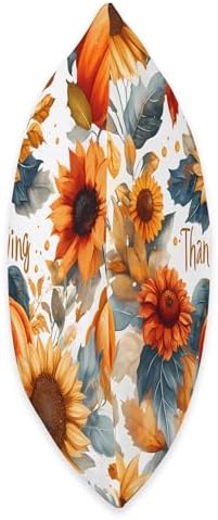 A Thanksgiving Pumpkins and Sunflowers Design, A Cozy Autumn Throw Pillow - Image 2