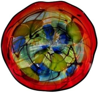 Dale Tiffany Favorite Art Glass Collection Hankley Wall Decor, 9", Blue