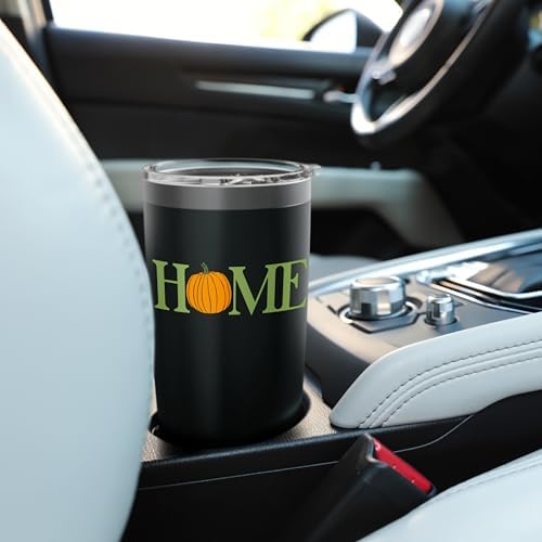 Home Pumpkin Fall Vibes Autumn Thanksgiving Stainless Steel Insulated Tumbler - Image 6