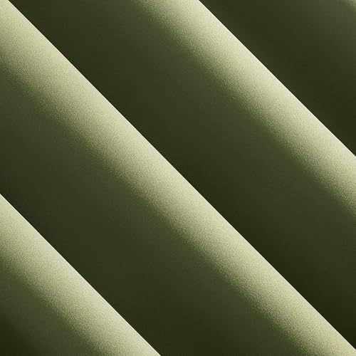 Sun Zero Oslo Theater Grade Extreme 100% Blackout Rod Pocket Curtain Panel, 52" x 84", Sage Green