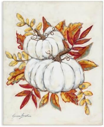 Stupell Industries Autumn Pumpkin Still Life, 16 x 20 Inch Canvas Wall Art by StupellIndustries