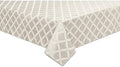 Lenox Laurel Leaf Tablecloth, Platinum - 70" W x 122" L by Lenox
