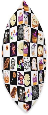 Halloween Spooky Sweets Candy Corn Cutie Sugar Rush Plaid Throw Pillow - Image 2