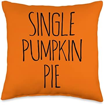 THANKSGIVING SINGLE PUMPKIN DAY SAYING DECORATIONS MEN WOMEN Throw Pillow by Unknown