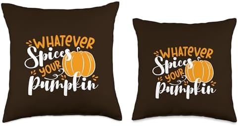 Whatever Spices Your Pumpkin Funny Thanksgiving Dinner Adult Throw Pillow - Image 3
