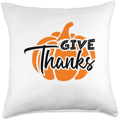 Thanksgiving Pumpkin Turkey Fall Family Holiday Throw Pillow by Unknown