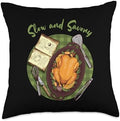 Slow and Savory Crockpot Casserole Thanksgiving Food Lover Throw Pillow by Unknown