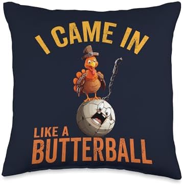 Funny Butterball Turkey Thanksgiving Gift Store I Came in Like A Butterball Funny Thanksgiving Turkey Women Throw Pillow, 16x16, Multicolor by Unknown