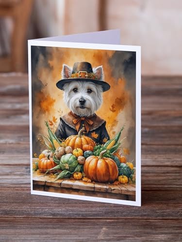 Caroline's Treasures Westie Terrier Dogs Blank 5x7 Note Cards Set of 8 - Image 2