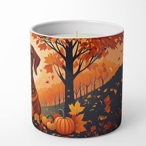 Caroline's Treasures DAC1066CDL Rhodesian Ridgeback Fall Decorative Soy Candle Nature Soy Wax Essential Oil Home Decor Ideal for Bedroom Kitchen Bath Office Gift, 10 oz - Image 5